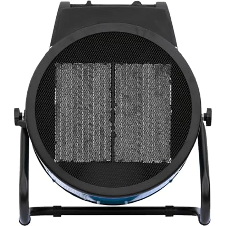 ALLEGRA Heizlüfter 9kw Keramik Bau Heizgerät Bauheizer Heizgebläse Elektroheizer Elektrisch Heizstrahler Starkstrom Elektro Garage Industrie 400v 16 A mit Thermostat Leise Zeltheizung Heizer Baustelle, PTC Keramik, 9000 Watt, CEE16 Starkstrom, IP 20, 53 db, 960 m³ – Bild 2