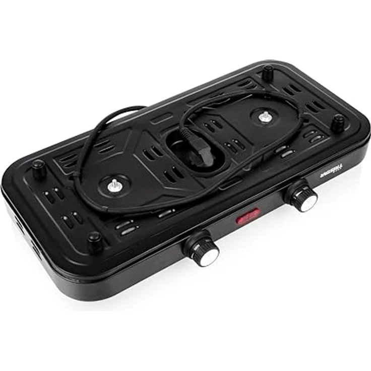 Tristar Tragbare Kochplatte - Doppelbrenner - 2.500 W - KP-6152 - Ideal für Studentenunterkünfte, Camping & amerikanische Küche – Bild 4