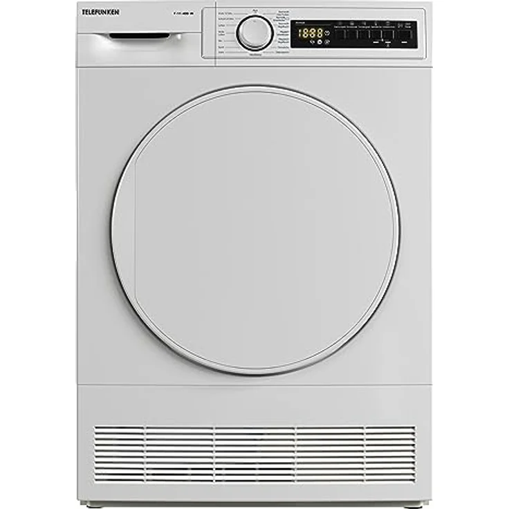 Telefunken T-11-400-W Kondenstrockner / 7kg Trockner mit 15 Programmen, Startzeitvorwahl, Knitterschutz & reversierenden Trommelbewegungen, weiß – Bild 1