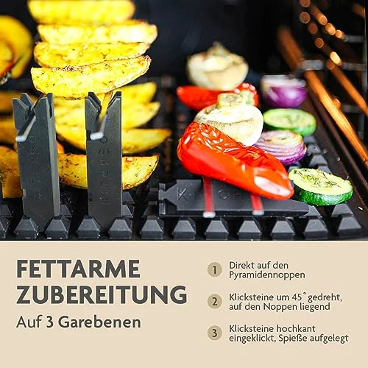 KitchBo Starter Set, innovative Silikon Backmatte | Wiederverwendbare Backunterlage mit modularen Stecksystem | Multifunktionaler Einsatzbereich, spülmaschinenfest | Rundum knusprig aus dem Backofen – Bild 5