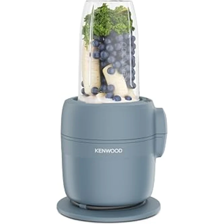 Kenwood MultiPro Compact FDP23.380GY – Kompakte Küchenmaschine mit Express Serve, Edelstahlmesser, Schneid- und Raspelscheiben, 600-ml-Mixbecher, Pulse-Funktion, Blau – Bild 2