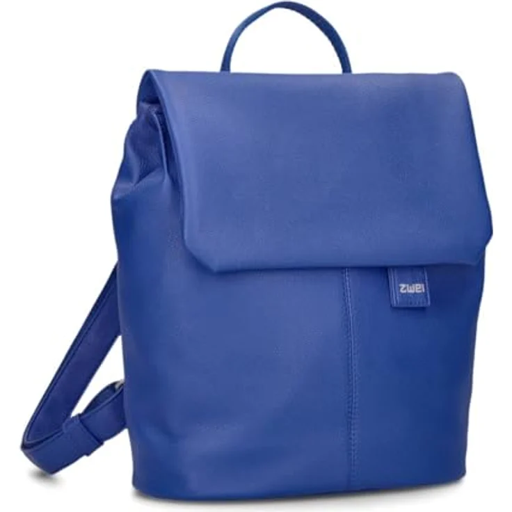 Zwei Mademoiselle.M City Rucksack, 29 cm, blau, aus 100% Polyurethan, 24 cm x 13 cm x 29 cm – Bild 1