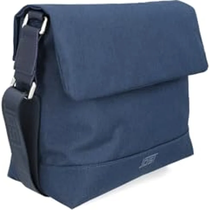 Jost Bodybag Bergen Shoulder Bag, Umhängetasche aus robustem Polyester, Schwarz, 27 x 12 x 23 cm – Bild 4