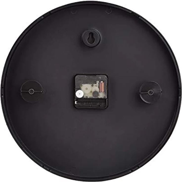 Amazon Basics - Rund Wanduhr, traditionelles Design, 30,5 cm, schwarz – Bild 2