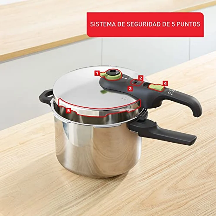 Tefal Secure Trendy 8L Grün mit Schloss – Bild 5