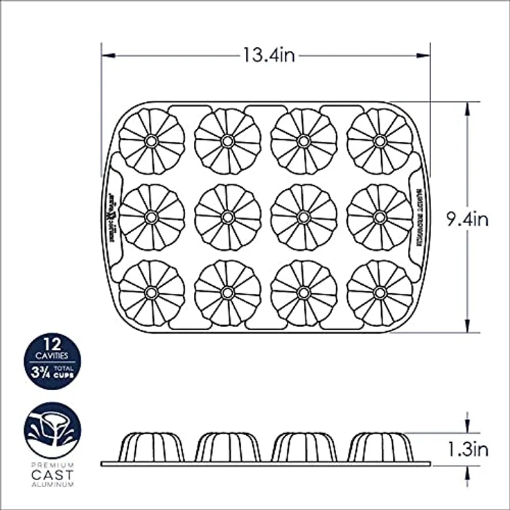 Nordicware 52824 Backform Gugelhupf-Muffins – Bild 7