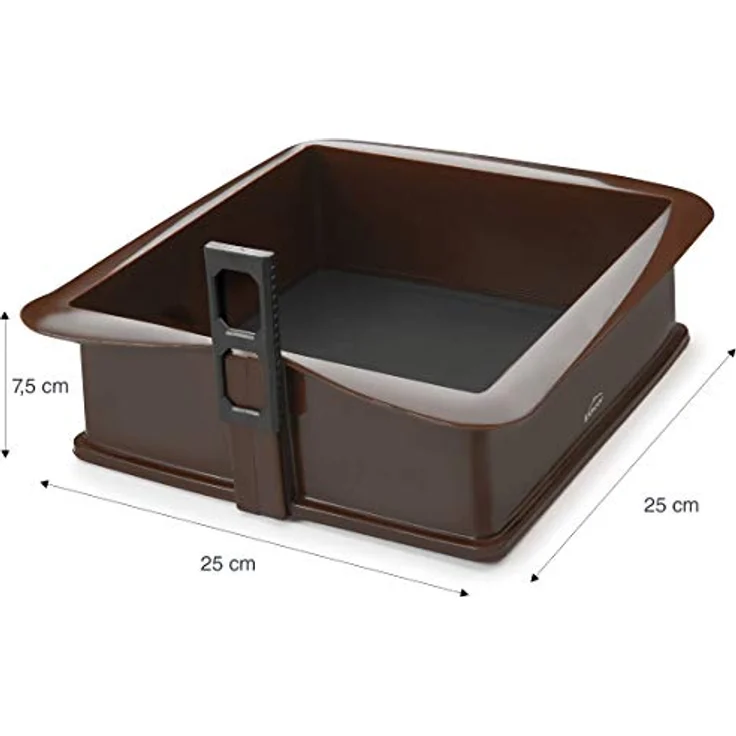 LACOR Demontierbar Cuadrat Schimmel, Silikon, Braun, 21 cm – Bild 3