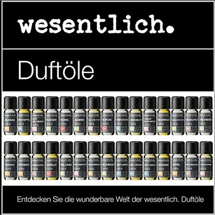wesentlich. Duftöl Zimt-Orange 10ml - feiner Duft für Diffuser und Lampe - als Raumduft oder zur Kerzenherstellung - pure Premium Öle aus Deutschland – Bild 2