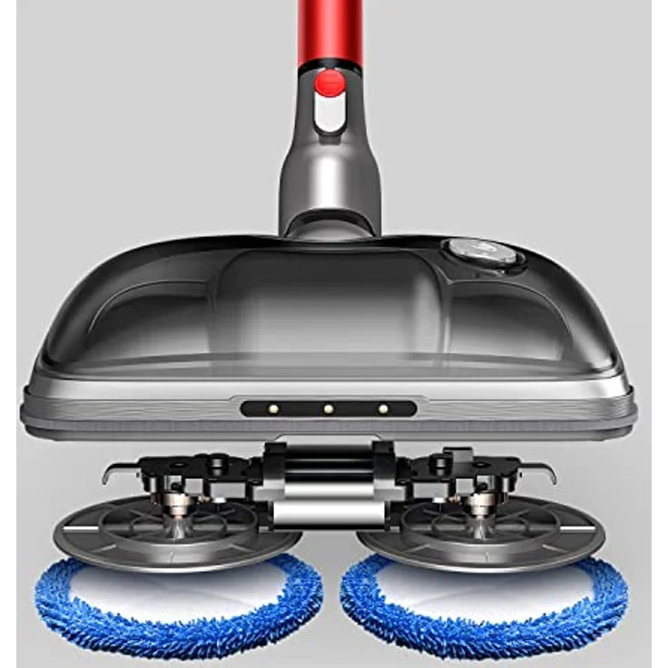 PUPPYOO T12 Pro Rinse Hand-und Stielstaubsauger und -wischer (nass/trocken), 3 Modi, 585,00 W, beutellos, 70min. Laufzeit, 4 LED-Frontleuchten, 185AW, 30kPa, 8 * 3000mAh – Bild 3