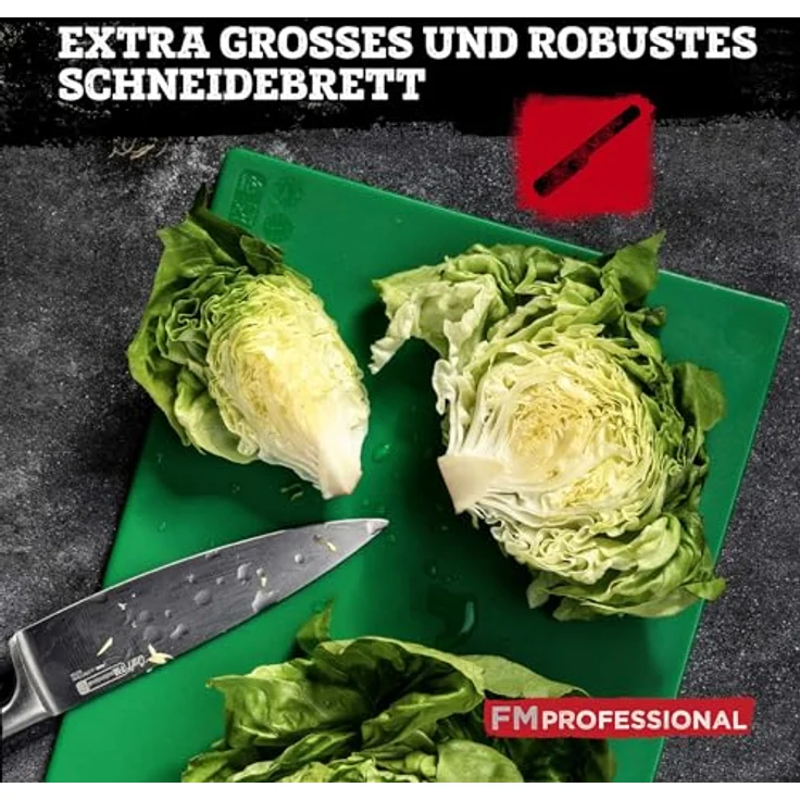 FMprofessional Schneidebrett Set Extra Groß, 6-teiliges HACCP Farbcodiertes Set, Spülmaschinenfest, ca. 45 x 30 cm – Bild 5