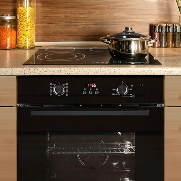 KKT KOLBE Autarkes Herdset SET8005FBCH59RL, 60cm Einbaubackofen BO8005FB und 59cm Kochfeld CH5901RL mit Heißluft, Grill, Automatik-Timer, Wärmeschutzverglasung und Kindersicherung – Bild 2