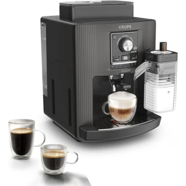 Krups Kaffeevollautomat EA402H Serenity Milk, 5 Getränke, Milk Maestro-Technologie, automatische Reinigung, 2 Tassen – Bild 2