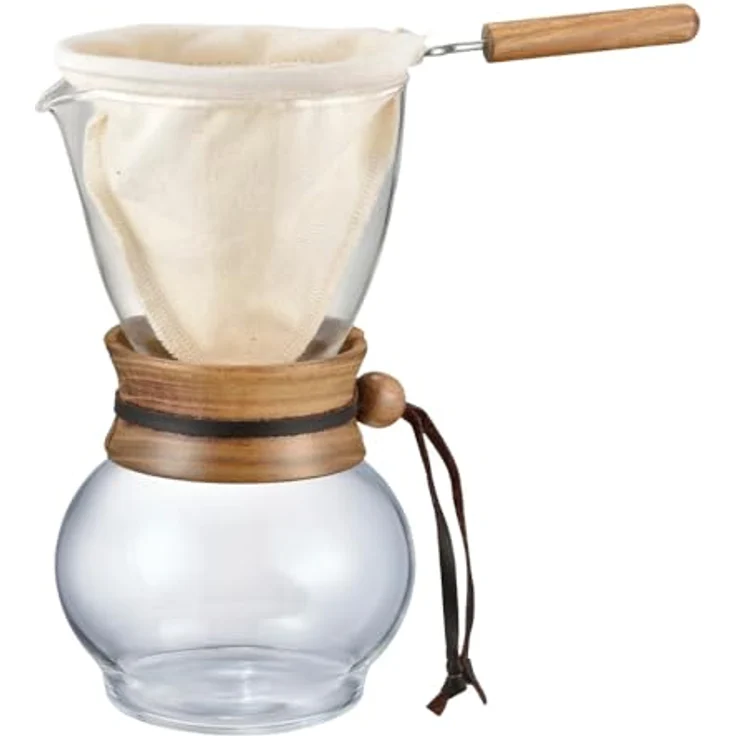 HARIO Kaffeezubereiter, Glas, Holz, farblos, – Bild 2