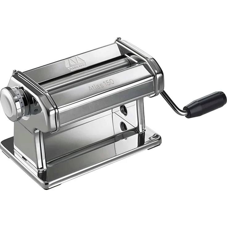 Marcato Nudelmaschine Atlas 150 Roller, mit Motor erweiterbar, silber – Bild 1