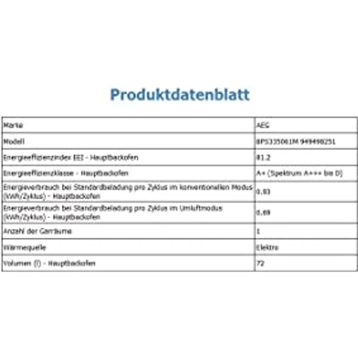 AEG Einbaubackofen BPS335061M – Bild 14