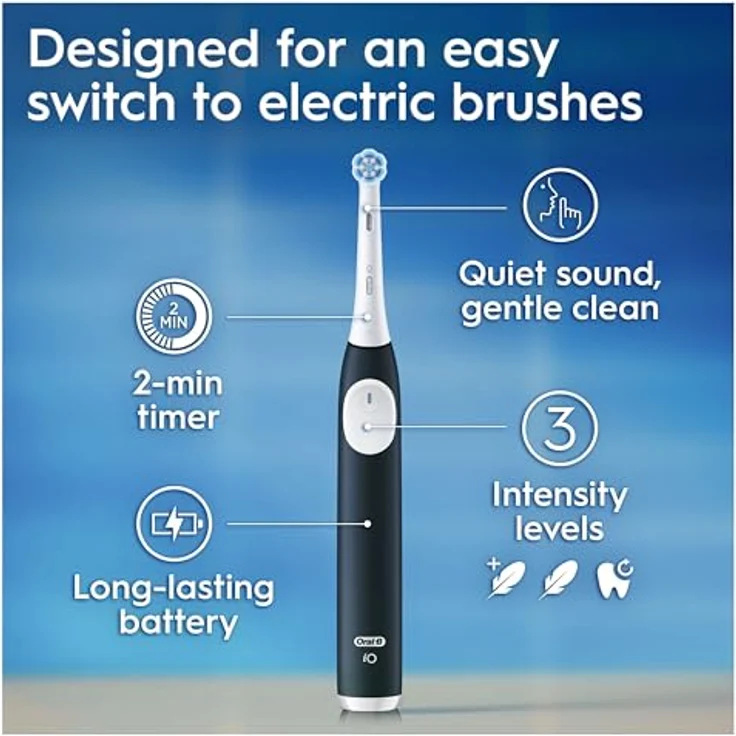 Braun Oral-B iO 2 Elektrische Zahnbürste, Grün, mit 1 Ersatzkopf, Micro-Vibration und Drucksensor – Bild 5
