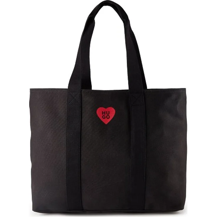 Hugo Becky Shopper Tasche, 52 cm, schwarz, 100% Baumwolle, 36 cm x 17 cm