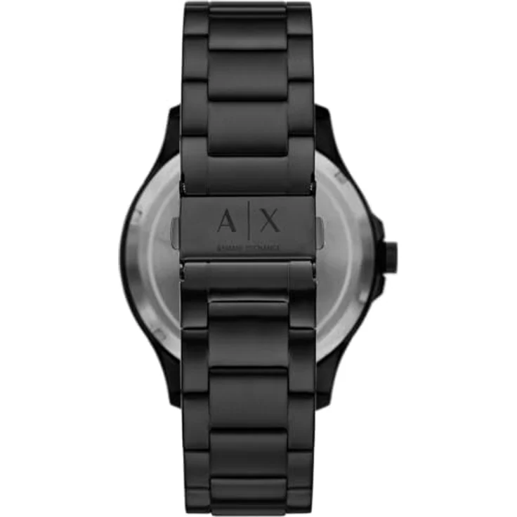 Armani Exchange Watch for Men, Automatic Movement and 46mm Case Size with Stainless Steel, Black Dial and Bracelet, Water Resistant up to 50m – Bild 4