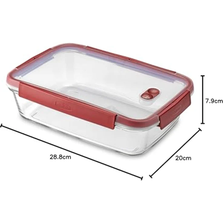 Curver Frischhaltedose 'Smart Cook', Vorratsbehälter 2L, rot – Bild 5