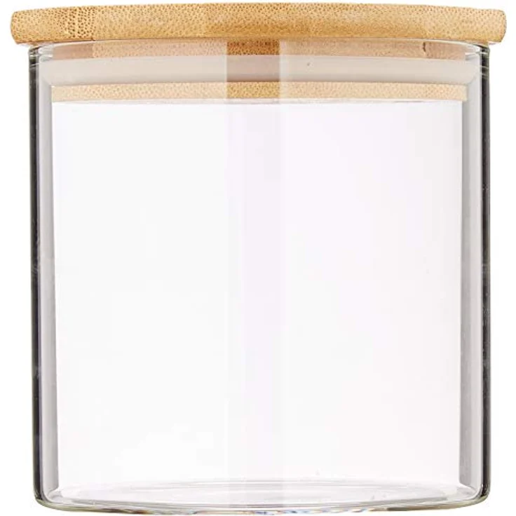 Vorratsglas 500ml 10x10 cm Bambusdeckel – Bild 3