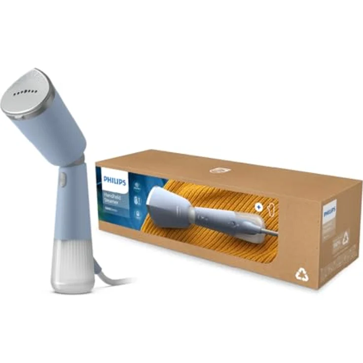 Philips Dampfglätter 5000-Serie - aktiv beheizte Dampfplatte, vertikal und horizontal, himmelblau – Bild 3