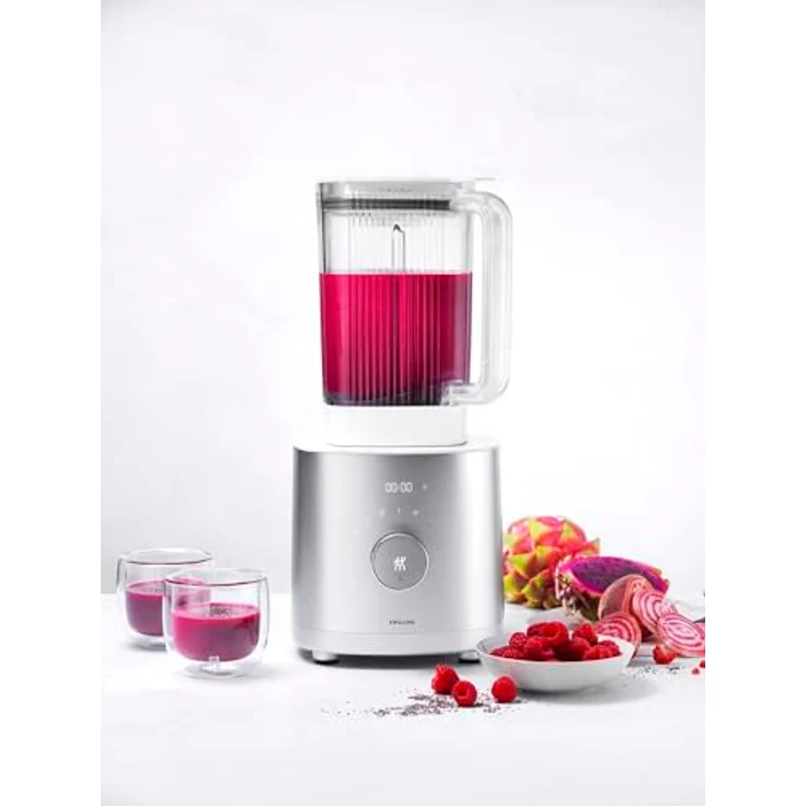 Zwilling Enfinigy Hochleistungsstandmixer 1600W 5300, 12 Geschwindigkeiten, 6 Automatikprogramme, 1,8L Behälter, silber – Bild 6