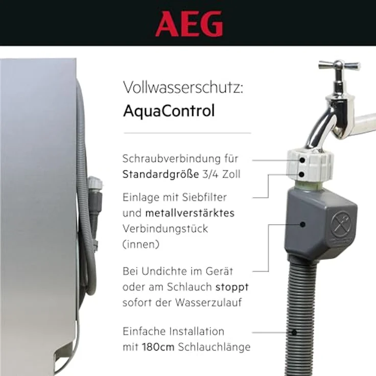 AEG GU8200A2SCM 8000 Geschirrspüler, unterbaufähig, 596 mm breit, 40 dB (A), A, SatelliteClean® Pro, EasyFlex Plus Körbe, AquaSave, AirDry – Bild 19