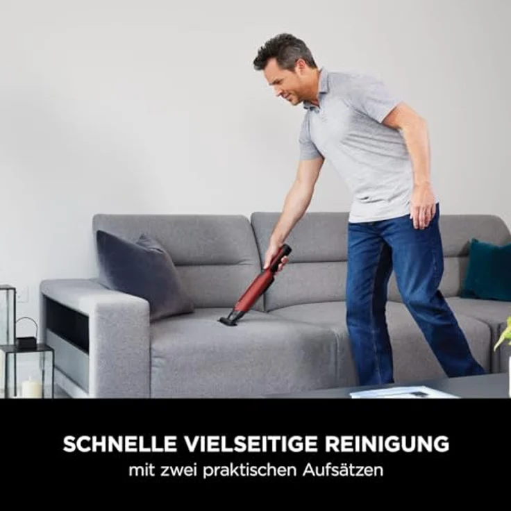 Shark WandVac 2.0 kabelloser Mini Handstaubsauger, klein und leicht, leistungsstarker Akku Handstaubsauger mit Boost-Modus, Tier- und Staub-/Fugendüsen, Ladestation, Orangerot WV270EUSB – Bild 2