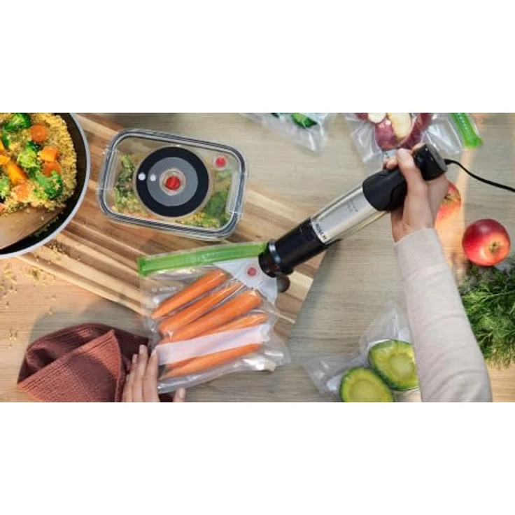 Bosch Hausgeräte MSM6M831, Stabmixer, 1200 W mit Edelstahlklingen, Silber, inkl. Zerkleinerer und Schneebesen, spülmaschinenfest – Bild 2