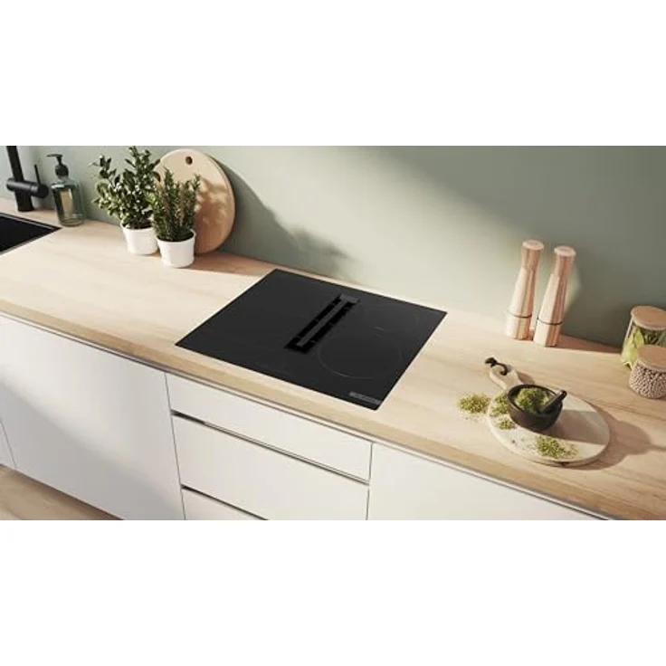 BOSCH Kochfeld mit Dunstabzug Serie 4 PVS601B16E, TouchSelect, PowerBoost, Restwärmeanzeige, flächenbündig – Bild 2