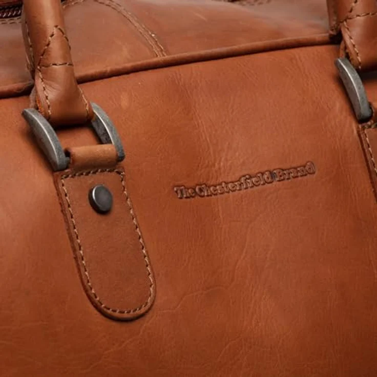 The Chesterfield Brand Wax Pull Up, 2 Rollen Reisetasche aus 100% Leder, 60 cm, braun – Bild 4