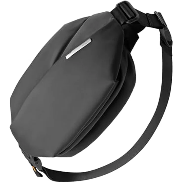 Inateck Kompakt Bauchtasche 4L, Wasserdicht Umhängetasche in Schwarz, Großes Fassungsvermögen und mehrschichtige Struktur – Bild 1