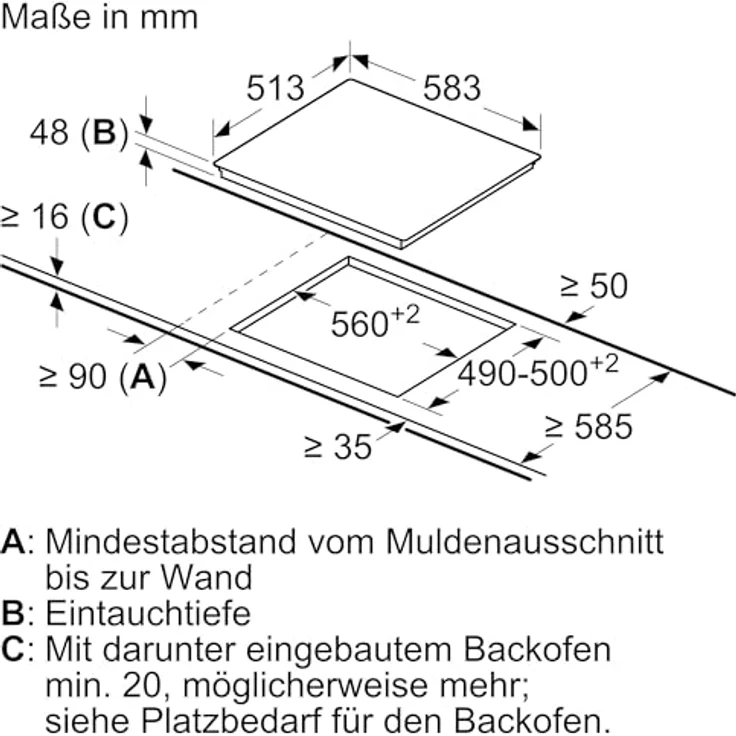 Neff, T16SDF9L0, Autarkes Elektro-Kochfeld, N70, Breite 60 cm, TouchControl, 4 HighSpeed-Heizkörper, 1 Zweikreis-Kochzone, 1 Bräterzone, Standardrahmen – Bild 5