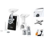 BOSCH Fleischwolf Zerkleinerer BOSCH MFW3X13B Weiß Edelstahl 500 W 25 x 23 x 16 cm, 500 W, Farbe: Weiß - Preisvergleich