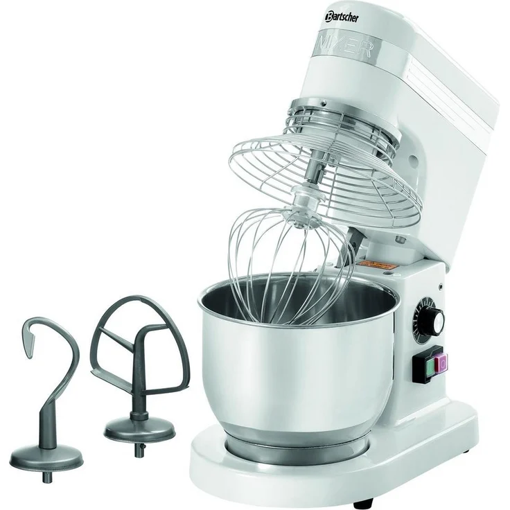 Bartscher Küchenmaschine Bartscher Planetenrührmaschine 0,75kg/5L AS, 101915, Edelstahl Rührschüssel, stufenlose Geschwindigkeitsregelung