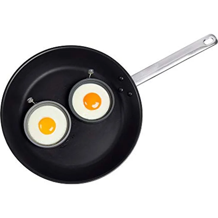 Lurch Eiformer rund 2er Set, Silikonform für perfekt geformte Spiegeleier, Lurch, blau – Bild 3