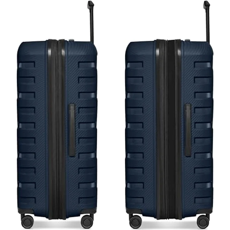 SMARTBOX Hartschalen Check-in Koffer XL Trolley 52 x 33x 76 cm erweiterbar 111-120L | Polypropylen | 4 Doppelrollen & TSA-Schloss | 4,2 kg (Edition 01) – Bild 3