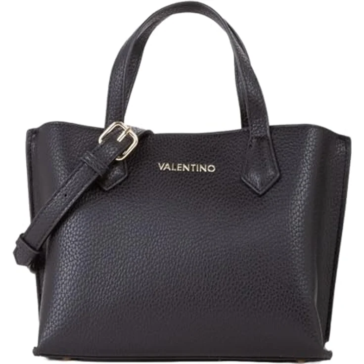 VALENTINO BAGS Shopper SHOPPING FALL RE, Einkaufstasche aus Polyurethan, Farbe NERO, 24 cm Breite, 19,5 cm Höhe, 10 cm Tiefe – Bild 1
