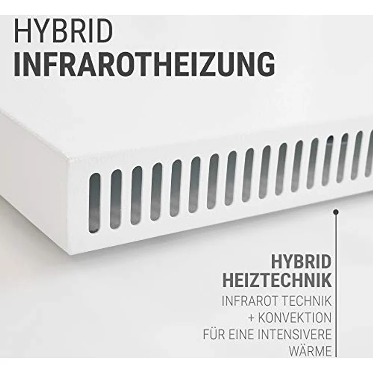 Vasner Konvi Serie Hybridheizung Infrarotheizung Konvektionsheizung 900 Watt, Infrarotheizung – Bild 5