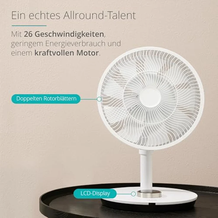 DUUX DXCF11 Whisper Flex Smart Fan Standventilator Weiß, 27 Watt – Bild 3
