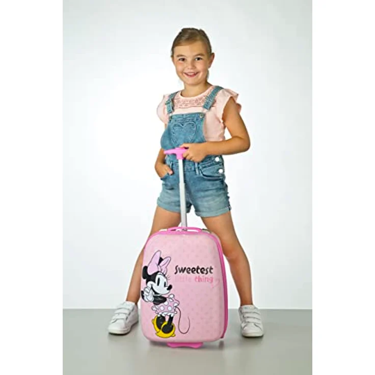 Undercover Kinder Hartschalen Trolley Handgepäck, 2 Rollen, 20 x 44 x 33 cm - 23 l, Motiv: Minnie Mouse – Bild 5