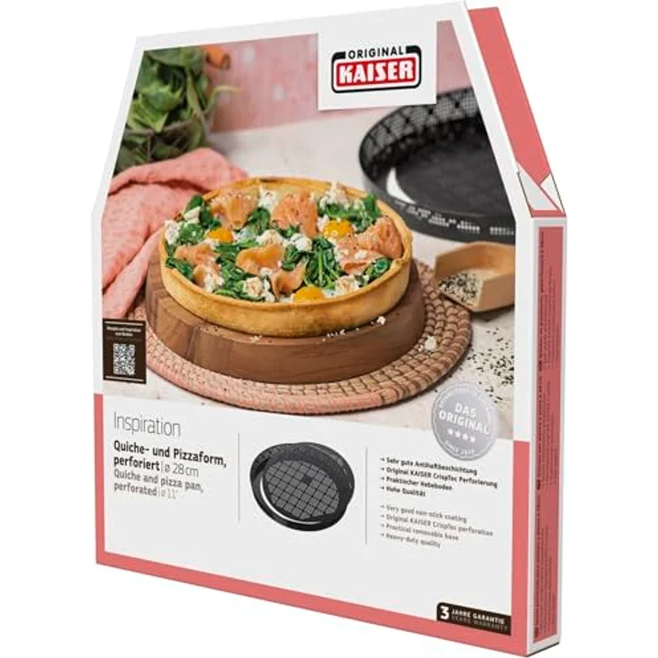 Kaiser Pizza-Quicheform CrispTec 28cm antihaft, perforiert Backformen & Bleche – Bild 4