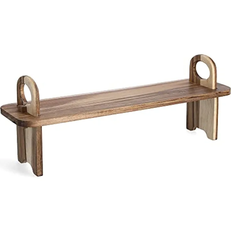 Zeller 25575 Servierbrett, Akazie, ca. 59 x 16 x 22 cm, Servierplatte, Speisebrett