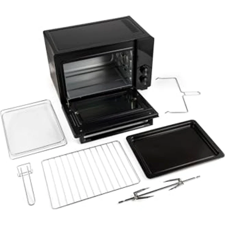 Hisense Minibackofen HOM30AF, 30 Liter, 1.800 Watt, 12 Programme, Heißluftfunktion, elegantes Design, integrierte Rotisserie – Bild 9