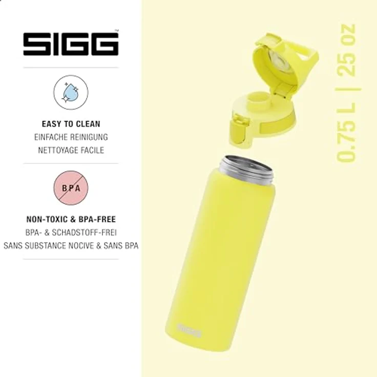 SIGG Trinkflasche Shield One Ultra Lemon 0,75L, gelb – Bild 5