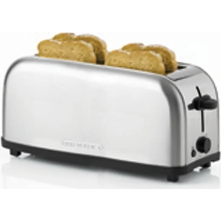 OBH Nordica Toaster Manhattan Steel4 2268, Edelstahl, 4 Scheiben, Hochhebfunktion, einstellbarer Röstgrad