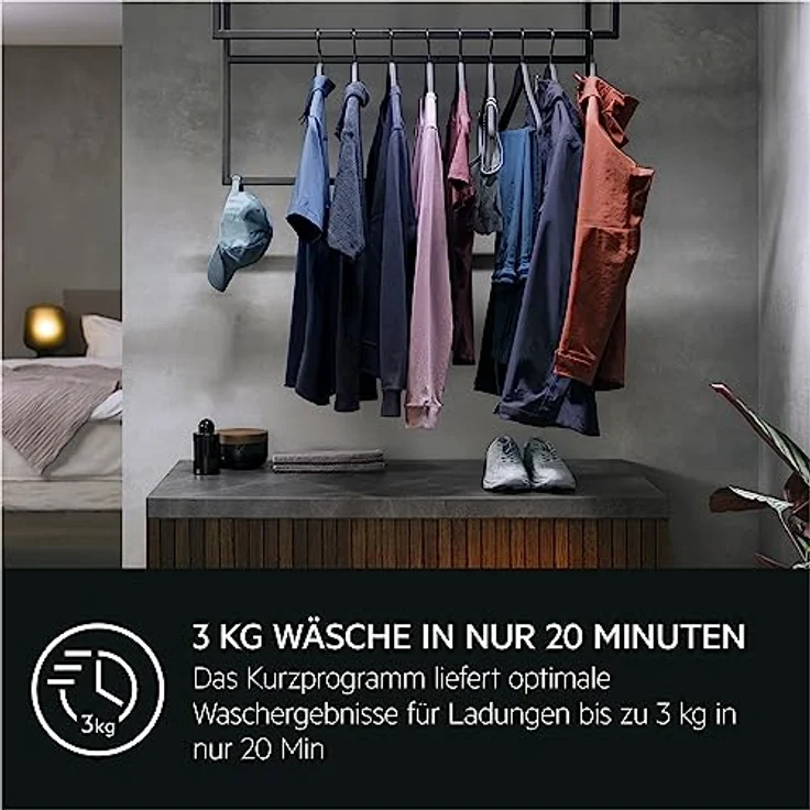 AEG LR8EW75400 8000 Waschmaschine, 10 kg, 1351 U/Min., PowerCare, ProSteam, Connectivity – Bild 14