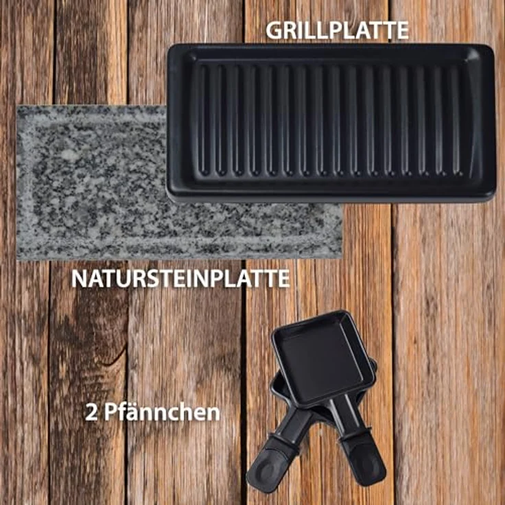 Syntrox RAC-350W Raclette-Grill, Antihaftbeschichtet, 350 Watt – Bild 5