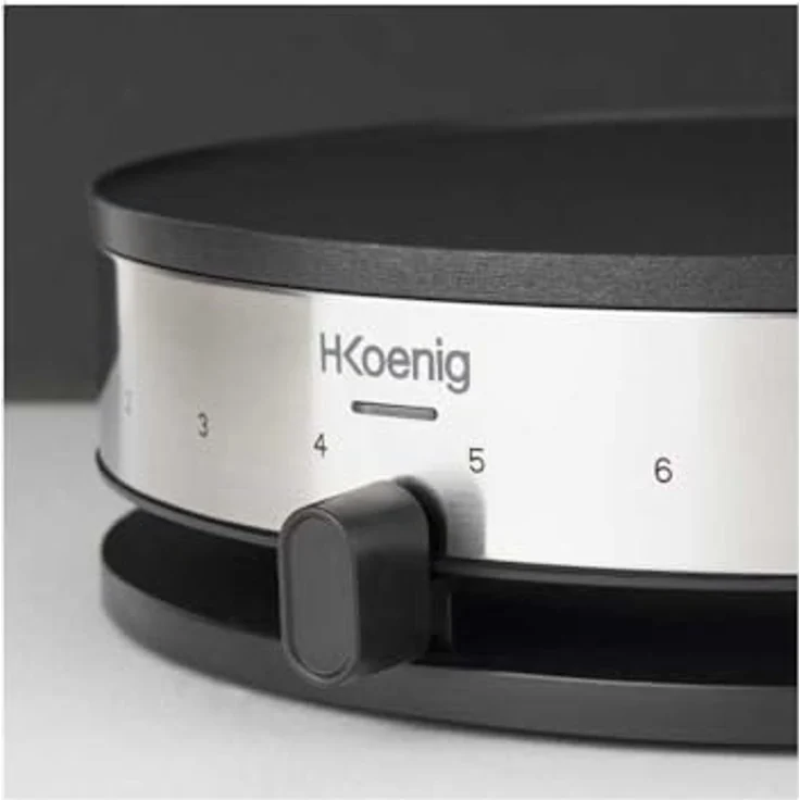 H.Koenig KREP29 Crêpegerät, 33 cm, Antihaftbeschichtung, Schwarz – Bild 4