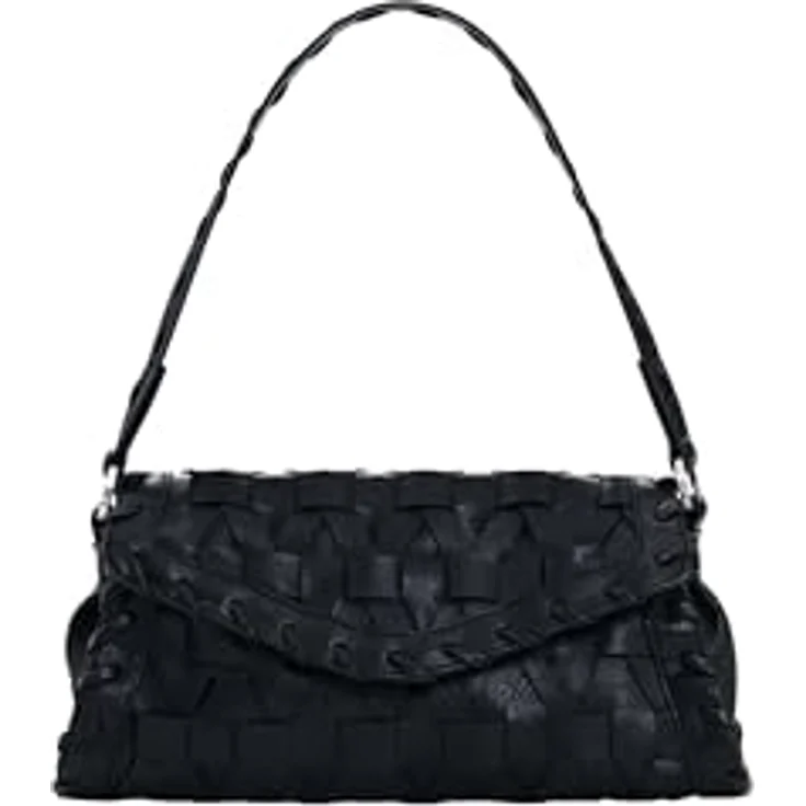 Desigual Argon Schultertasche, 28 cm, schwarz, 100% Polyurethan, kompakt und stylisch – Bild 4